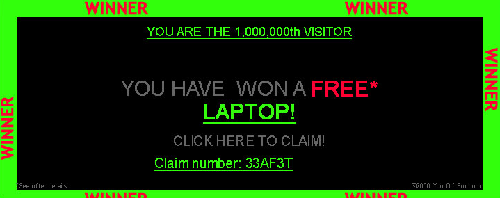 cliam ur free laptop